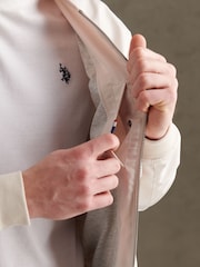 U.S. Polo Assn Natural Jersey Lined Smart Bomber Jacket - Image 5 of 10