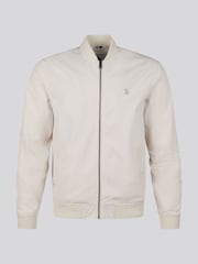 U.S. Polo Assn Natural Jersey Lined Smart Bomber Jacket - Image 6 of 10