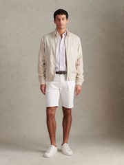 U.S. Polo Assn Natural Linen Blend Harrington Jacket - Image 3 of 10