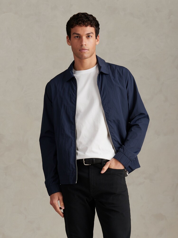 U.S. Polo Assn Blue Zip Through Bomber Jacket - Image 1 of 12 U.S. Polo Assn Blue Zip Through Bomber Jacket - Image 1 of 12
