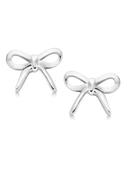 Beaverbrooks Silver Tone Beaverbrooks Sterling Silver Bow Stud Earrings - Image 2 of 4