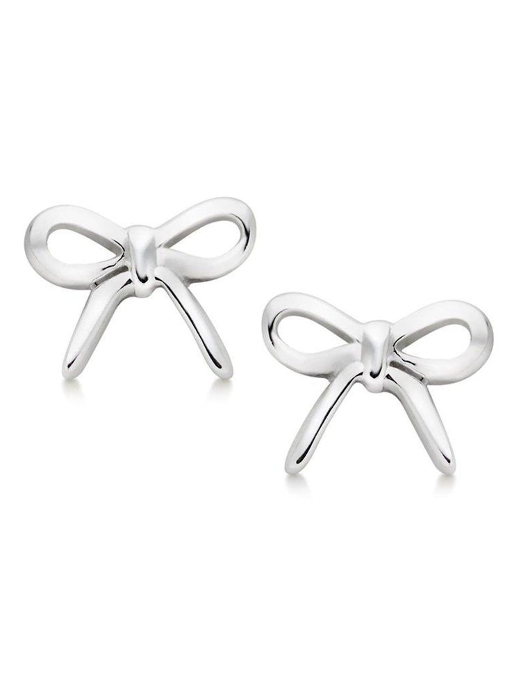 Beaverbrooks Silver Tone Beaverbrooks Sterling Silver Bow Stud Earrings - Image 2 of 4