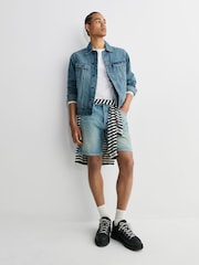 Nudie Jeans Drift Wood Seth Denim Regular Fit Shorts - Image 5 of 11