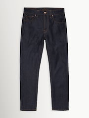 Nudie Jeans Dry Abyss Solid Ollie Slim Tapered Fit Jeans - Image 3 of 6