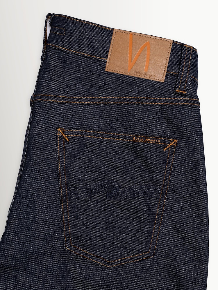 Nudie Jeans Dry Abyss Solid Ollie Slim Tapered Fit Jeans - Image 6 of 6