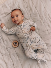 Grey Winter Animals - Combinaisons de nuit bébé à fermeture éclair double sens 4 Pack (0mois-2ans) - Image 1 sur 4