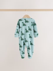 Green Dinosaur Baby Sleepsuits 3 Pack (0mths-2yrs) - Image 11 of 15