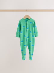 Green Dinosaur Baby Sleepsuits 3 Pack (0mths-2yrs) - Image 9 of 15