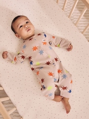 Navy/Yellow Space Two Way Zip Sleepsuits 4 Pack (0mths-3yrs) - Image 3 of 14