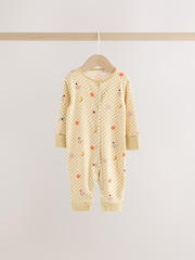 Navy/Yellow Space Two Way Zip Sleepsuits 4 Pack (0mths-3yrs) - Image 9 of 14
