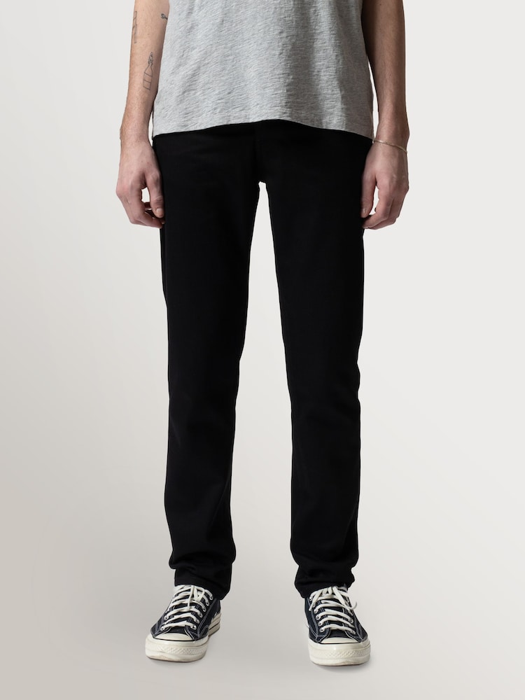 Nudie Jeans Dry Everblack Eddie Regular Tapered Fit Jeans - Image 1 of 5