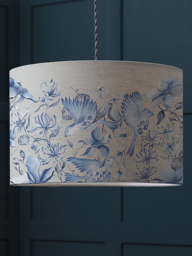 Voyage Maison Blue Floella Eva Printed Lamp Shade - Image 1 of 2
