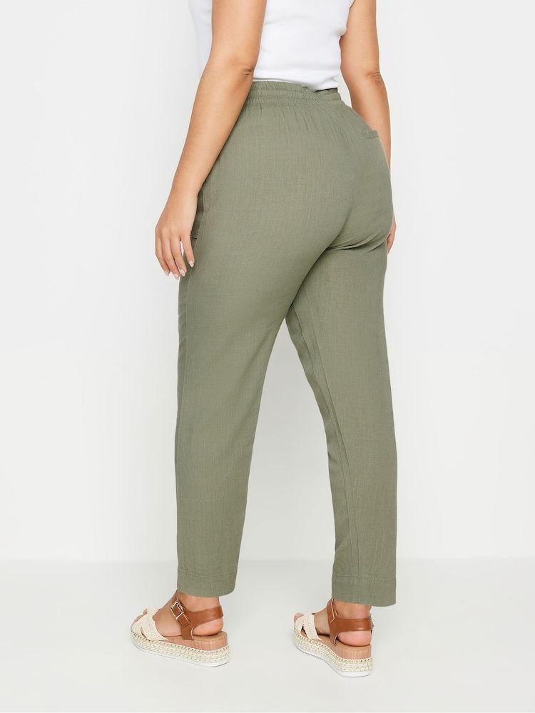 Yours Curve Jogginghose aus Leinenmischung - Bild 2 von 3