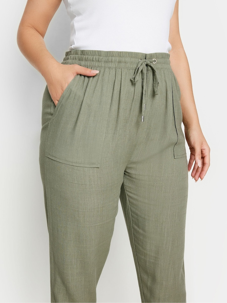 Yours Curve Jogginghose aus Leinenmischung - Bild 3 von 3