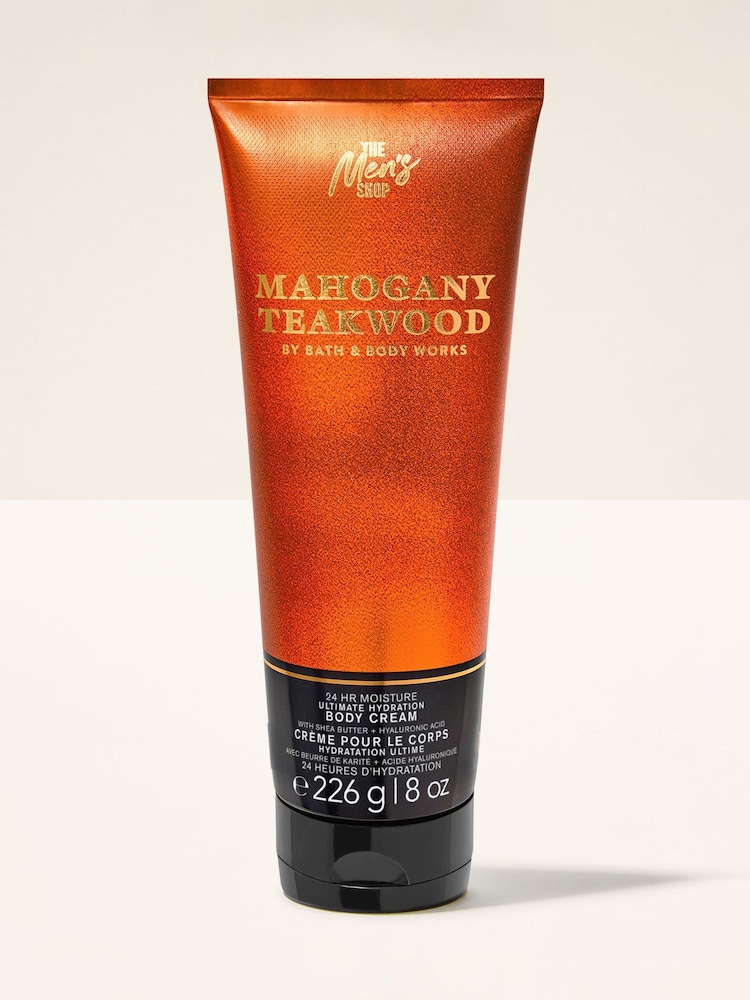 Bath & Body Works Mahogany Teakwood Ultimate Hydration Body Cream 226g - Image 1 of 3 Bath & Body Works Mahogany Teakwood Ultimate Hydration Body Cream 226g - Image 1 of 3