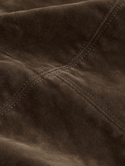 Chocolate Brown N.Premium Flocked Denim Mini Skirt - Image 6 of 7