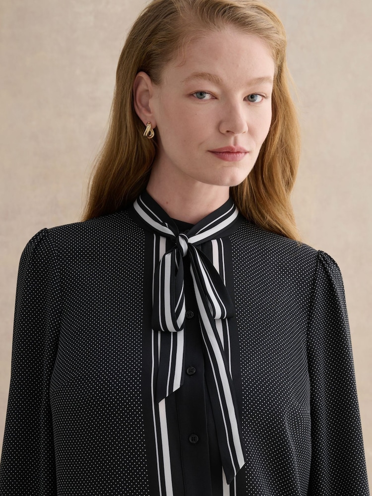 Hobbs Blue Valerie Blouse - Image 2 of 4 Hobbs Blue Valerie Blouse - Image 2 of 4