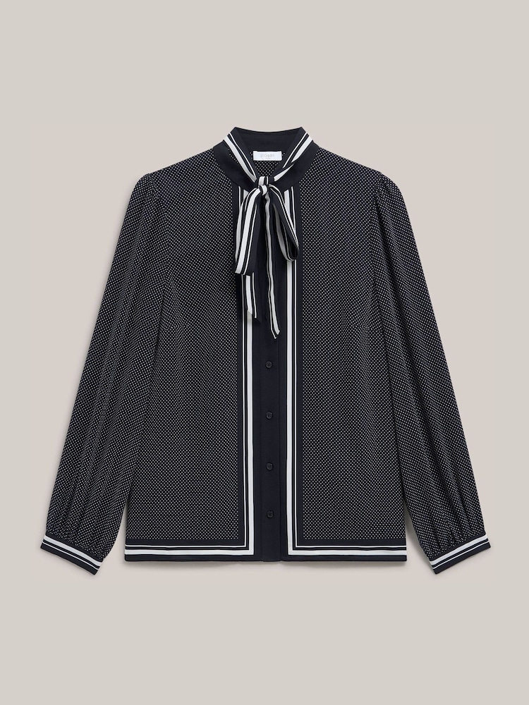 Hobbs Blue Valerie Blouse - Image 4 of 4 Hobbs Blue Valerie Blouse - Image 4 of 4