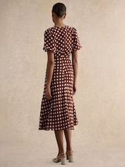 Hobbs Brown Petite Dorothy Dress - Image 2 of 4