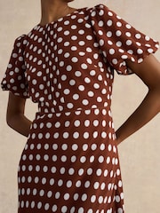 Hobbs Brown Petite Dorothy Dress - Image 3 of 4