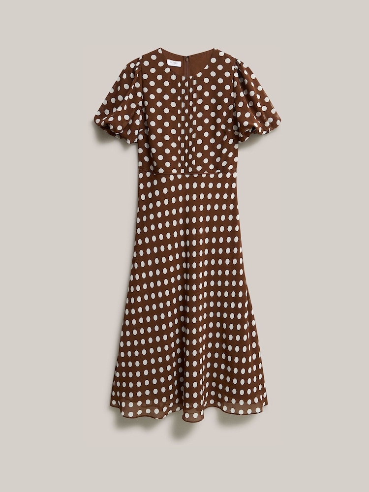 Hobbs Brown Petite Dorothy Dress - Image 4 of 4