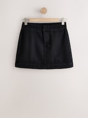 Black Denim Mini Skirt - Image 6 of 8