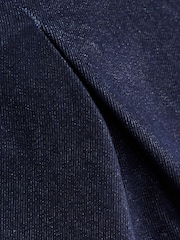 İndiqo Mavi - Pleated Denim Kilt Skirt - 8şəkildən 8 şəkil