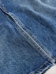 Azul medio - Falda de denim hasta la rodilla - Imagen 8 de 8