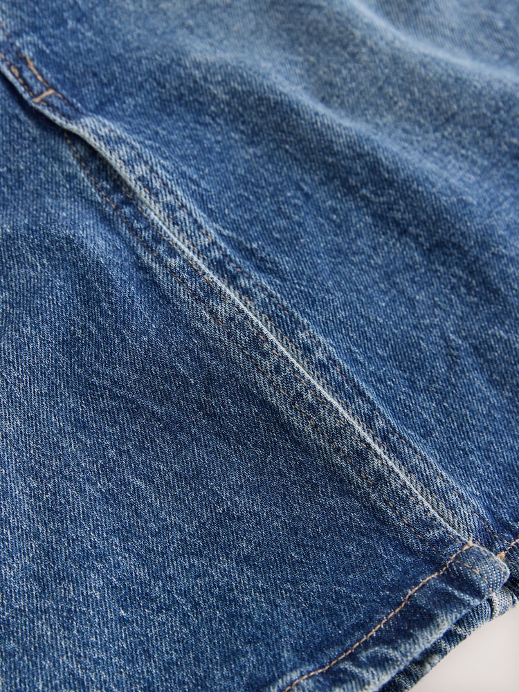 Azul medio - Falda de denim hasta la rodilla - Imagen 8 de 8 Azul medio - Falda de denim hasta la rodilla - Imagen 8 de 8