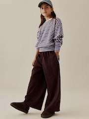 Ecru Stripe Cosy Rib Fitted Waist Top (3-16yrs) - Image 2 of 8