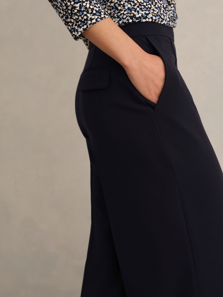 Hobbs Blue Eva Crop Trousers - Image 2 of 4 Hobbs Blue Eva Crop Trousers - Image 2 of 4