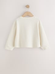 Ecru Long Sleeve Soft Waffle Top (3-16yrs) - Image 6 of 8