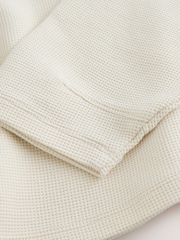 Ecru Long Sleeve Soft Waffle Top (3-16yrs) - Image 7 of 8