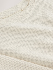 Ecru Long Sleeve Soft Waffle Top (3-16yrs) - Image 8 of 8