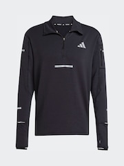 adidas Black Adi365 Running Climawarm+ Half-Zip Sweat Top - Image 6 of 6
