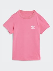 adidas Originals Pink Cycling Top and Shirt Set - Image 2 of 7