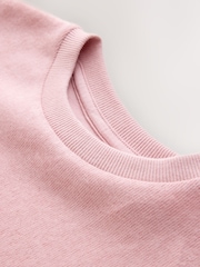 Pink Cosy Rib Lace Hem Sweatshirt (3-16yrs) - Image 9 of 9