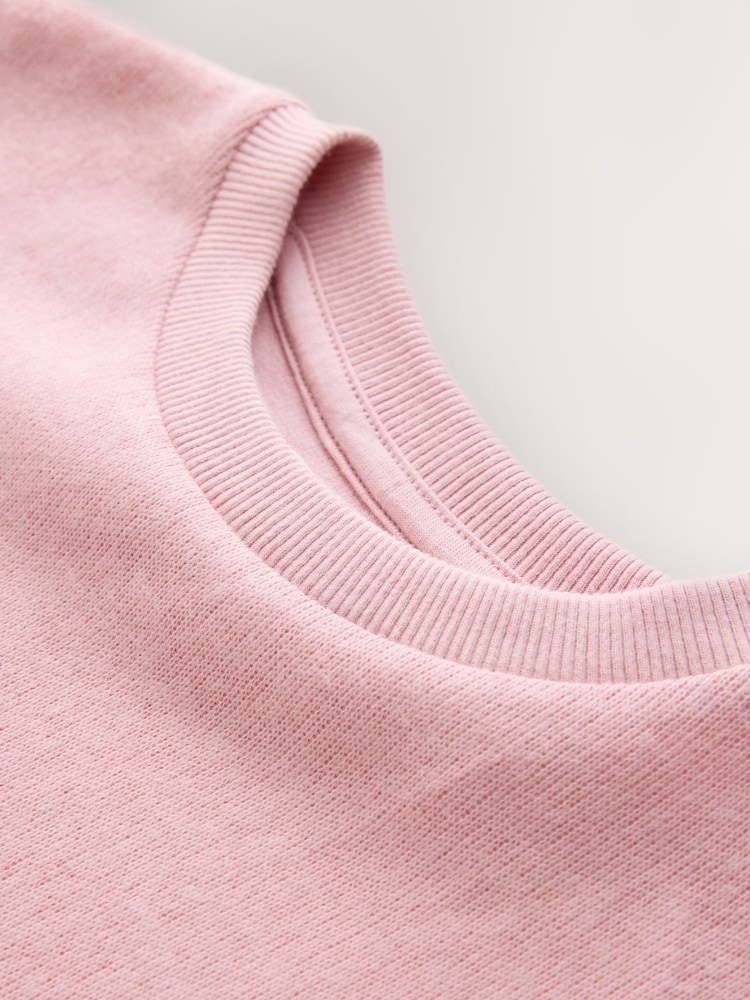 Pink Cosy Rib Lace Hem Sweatshirt (3-16yrs) - Image 9 of 9