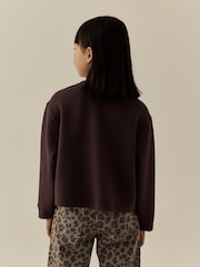 Chocolate Brown Long Sleeve Soft Waffle Top (3-16yrs) - Image 3 of 8