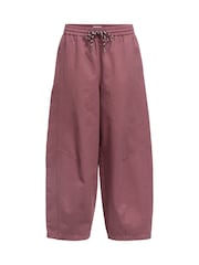 OBJECT Cotton Tie Waist Loose Trousers - Imaginea 5 din 5