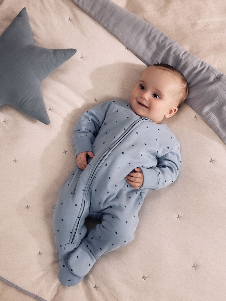 Blue Star 2.5 Tog Two Way Zip Sleepsuit - Image 1 of 5 Blue Star 2.5 Tog Two Way Zip Sleepsuit - Image 1 of 5