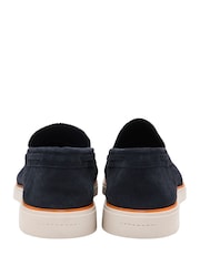 Frank Wright Blue Suede Slip-On Loafers - Image 3 of 4
