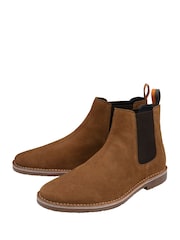 Solbrun Semsket skinn - Frank Wright Suede Slip-On Chelsea Boots - Bilde 2 av 4