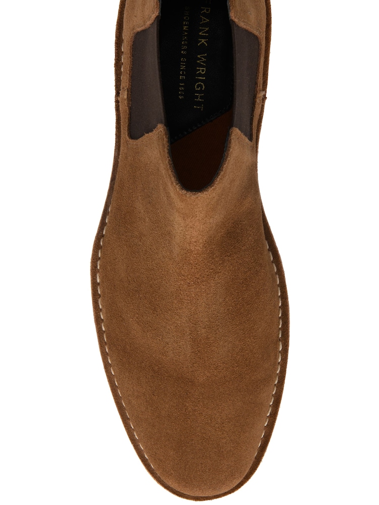 Solbrun Semsket skinn - Frank Wright Suede Slip-On Chelsea Boots - Bilde 4 av 4