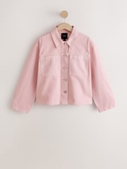 Pink Boxy Denim Jacket - Image 1 of 3