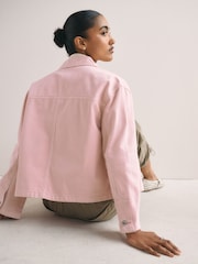 Pink Boxy Denim Jacket - Image 4 of 8