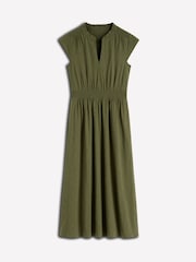 Boden Green Alba Smocked Jersey Midi Dress - Image 6 of 6