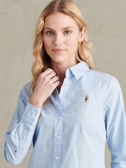 U.S. Polo Assn классикалық фит поплин жейдесі - 9суретінің 3 суреті