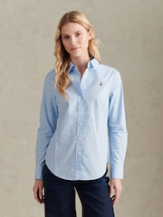 U.S. Polo Assn классикалық фит поплин жейдесі - 9суретінің 4 суреті