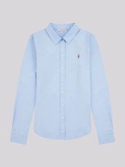 U.S. Polo Assn классикалық фит поплин жейдесі - 9суретінің 8 суреті